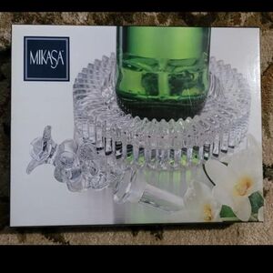 2 for $75 - Mikasa Diamond Fire Wine Set - Stand & Wine Stopper